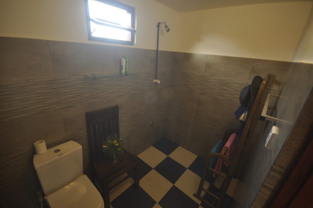 Bathroom in cabanas, Sijali Lake Lodge